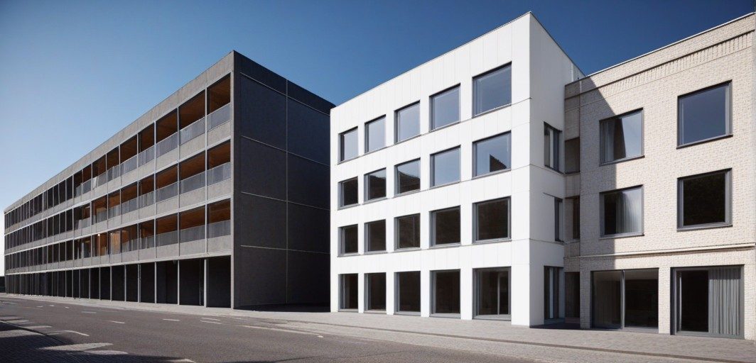 Architekturstudie von Innenräumen